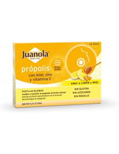 JUANOLA PRÓPOLIS PASTILLAS LIMÓN-MIEL
