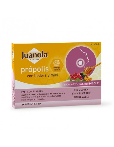 JUANOLA PRÓPOLIS PASTILLAS HEDERA Y MIEL