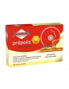 JUANOLA PRÓPOLIS PASTILLAS REGALIZ Y MIEL