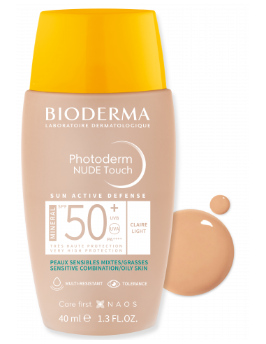 BIODERMA PHOTODERM NUDE TOUCH TEINTE CLAIRE SPF50+