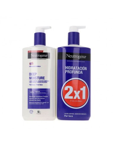 NEUTROGENA FORMULA NORUEGA HIDRATACION PROFUNDA LOCION CORPORAL RAPIDA ABSORCION PIEL SECA 2 ENVASES 750 ML