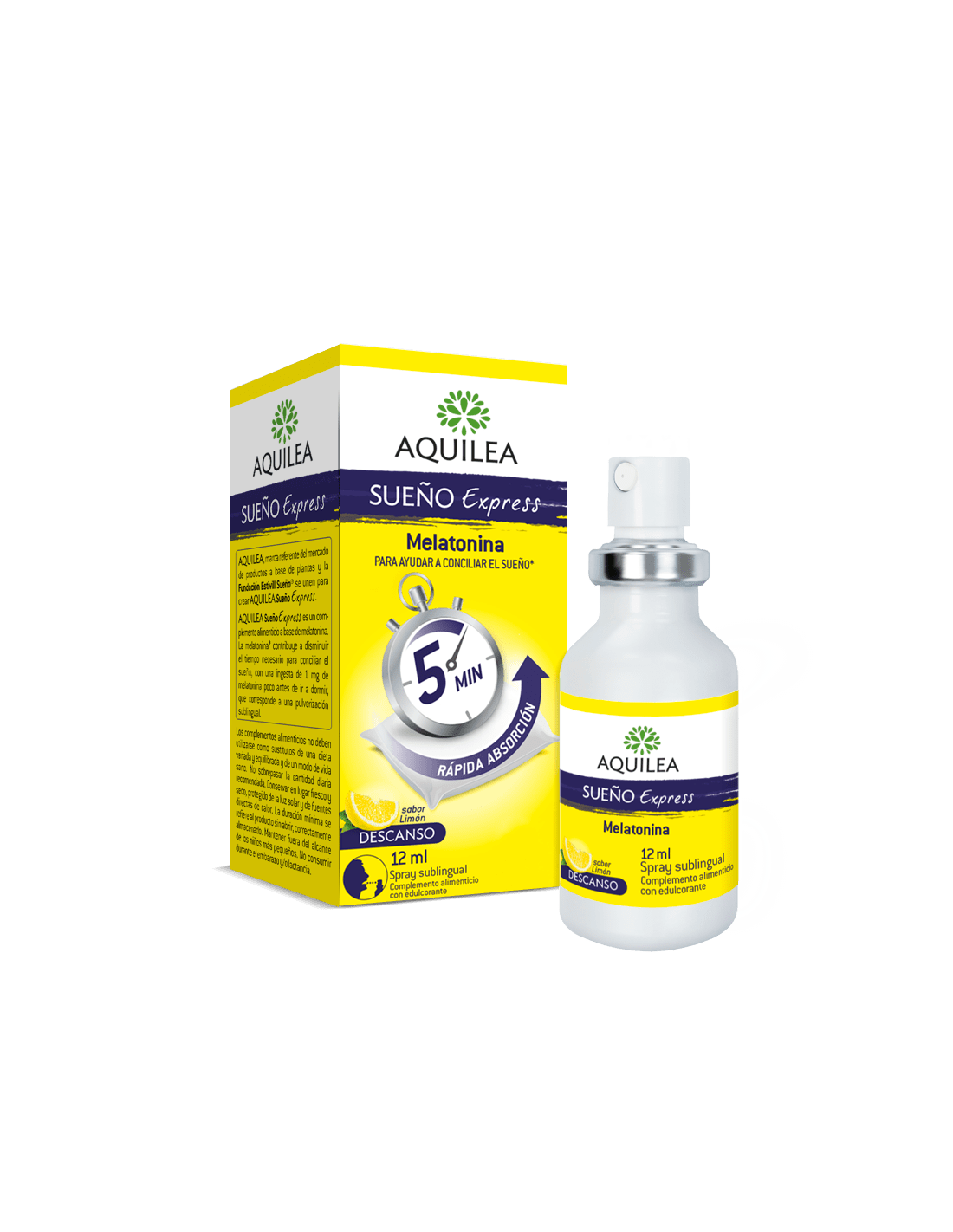 AQUILEA SUEÑO EXPRESS SPRAY SUBLINGUAL 1 MG 12 CONCILIAR SUEÑO