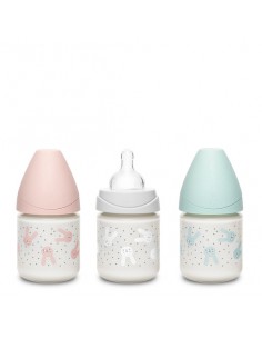 SUAVINEX BIBERON PREMIUM VIDRIO CON TETINA REDONDA DE...