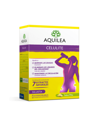 AQUILEA SILUETA CELULINA STICKS BEBIBLES 10 ML 15 UNIDOSIS